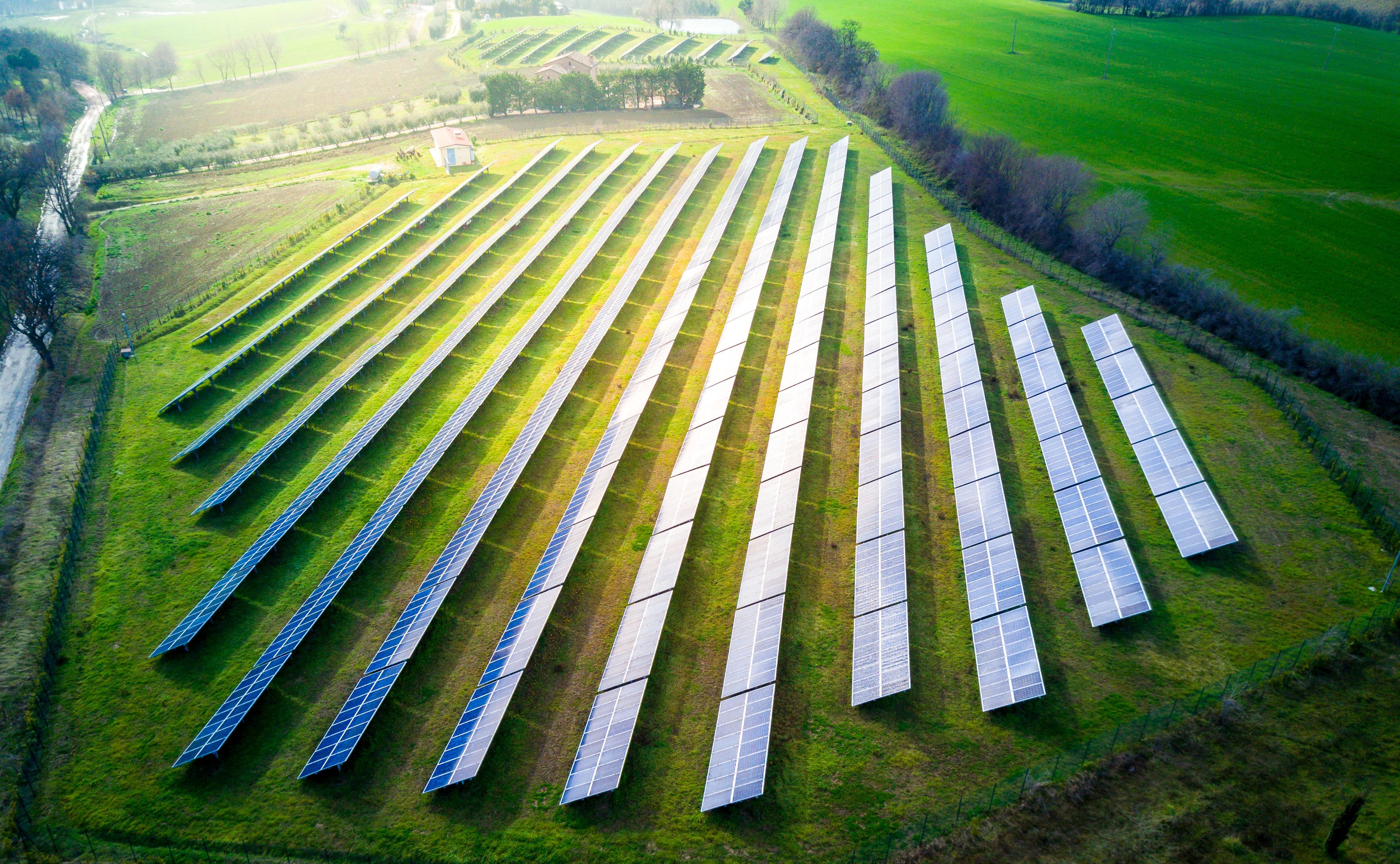 Commercial rooftop deployment — high-density bifacial array